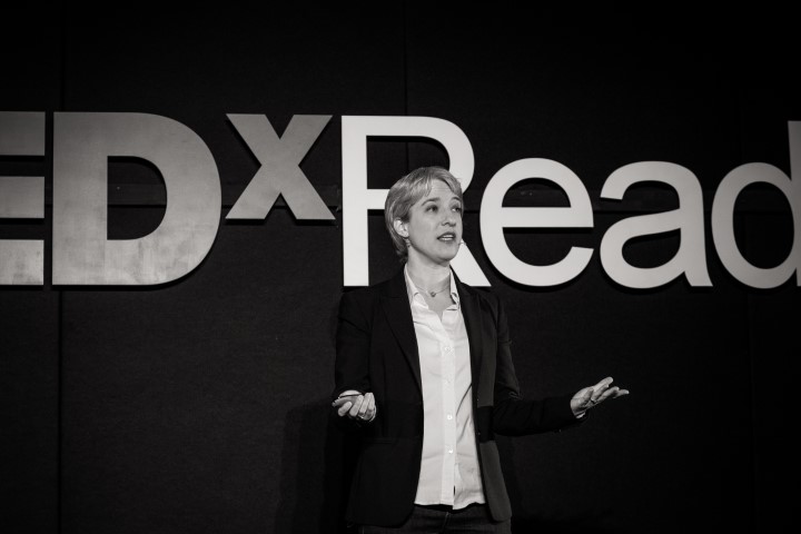 Gina Balarin speaks at TEDx Reading on Marketing in the Era of Authenticity